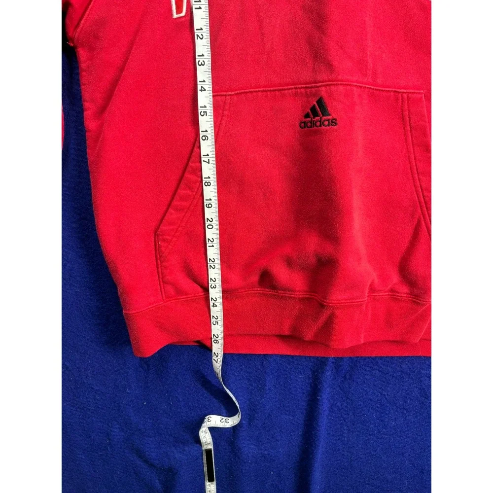Gorpcore Mens Adidas Wisconsin Badgers Hoodie Small Red